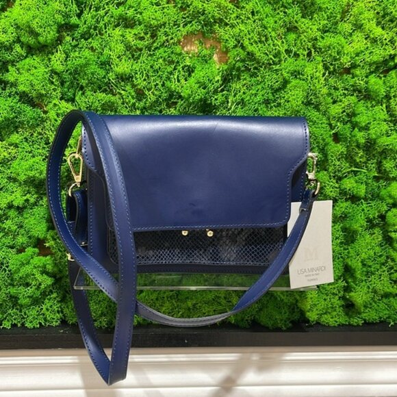 Lisa Minardi Marni trunk style Crossbody Leather Flap Bag - Picture 1 of 16